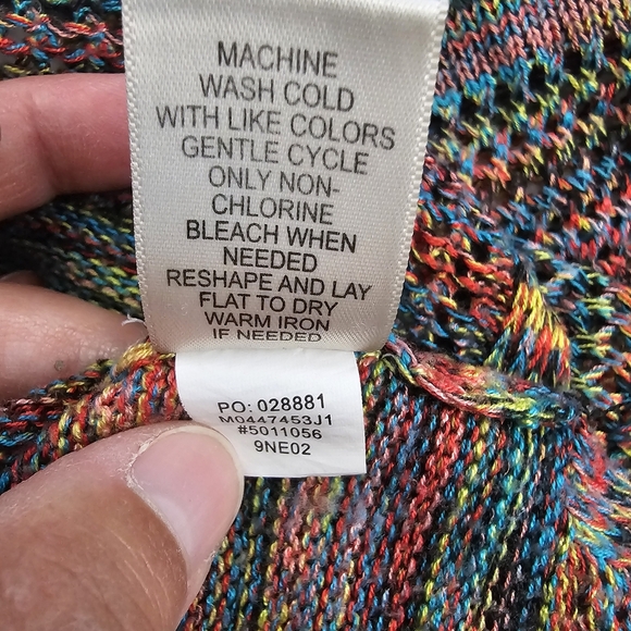 John Paul Richard Rainbow Relax Knit Scoop Neck Cozy Sweater - Picture 12 of 13